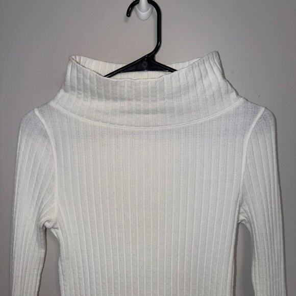 Free People All in Cuff Womens Ribbed Turtleneck Top Size Small Boho Layering - Picture 4 of 7